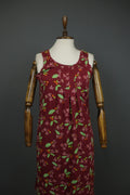 GUDRUN SJODEN Multicolor Floral Cotton Sleeveless Round Neck Tank Dress – Size M