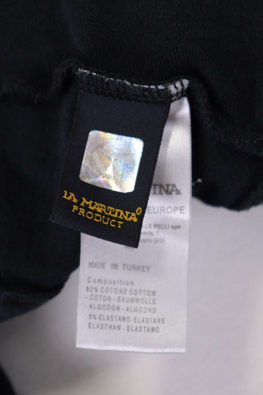 La Martina Jodhpur Black Polo High Neck Full Zip Activewear Jacket – Size 4