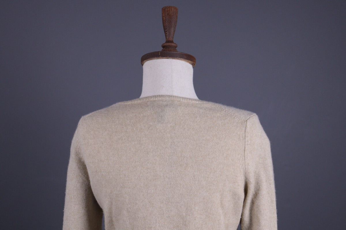 J. Crew Beige Knit 100% Italian Cashmere Soft Sweater – Size XXS