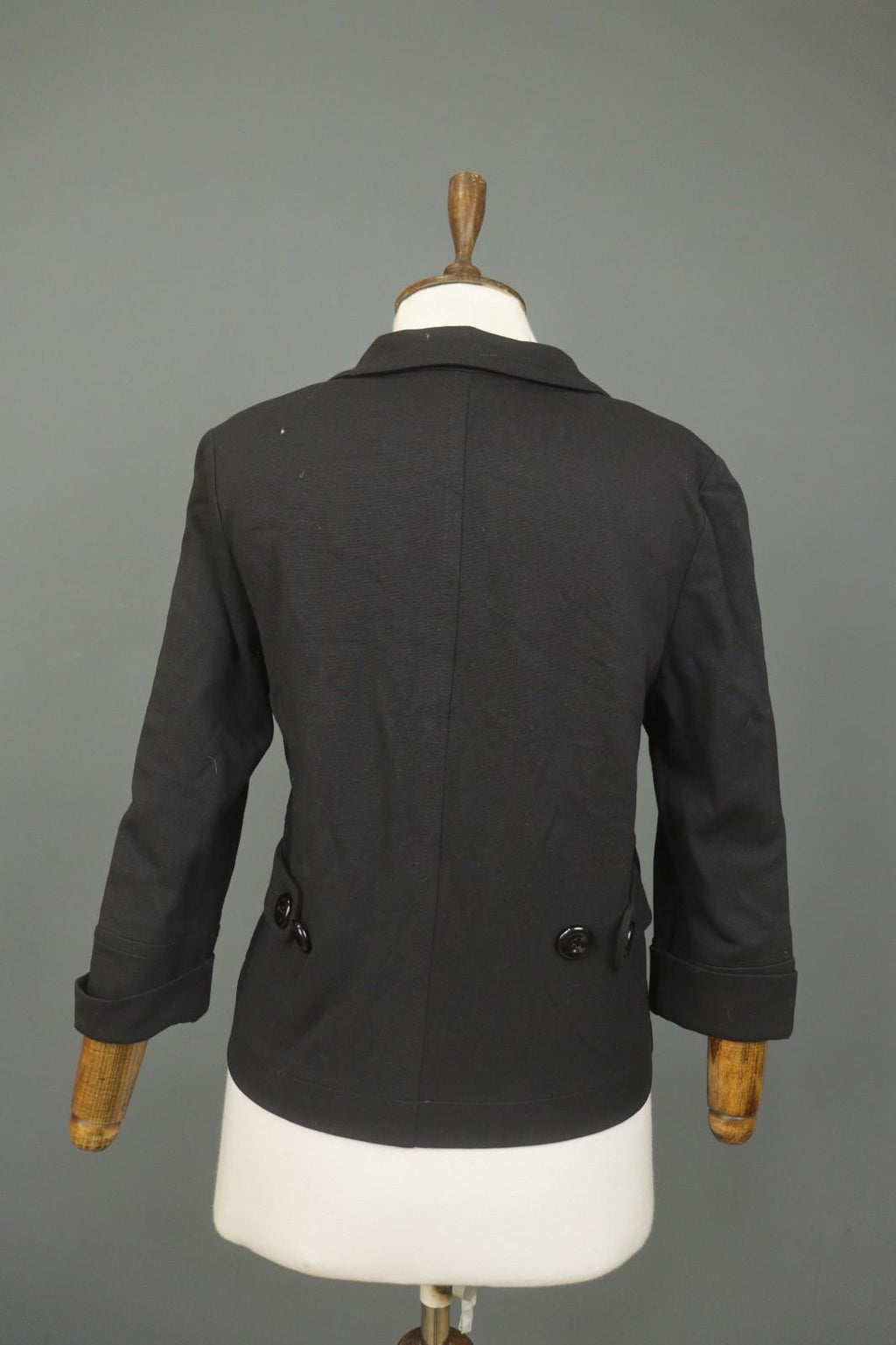 MARIMEKKO Ritva Falla Black Formal Notch Lapel Double Breasted Blazer Jacket S/M