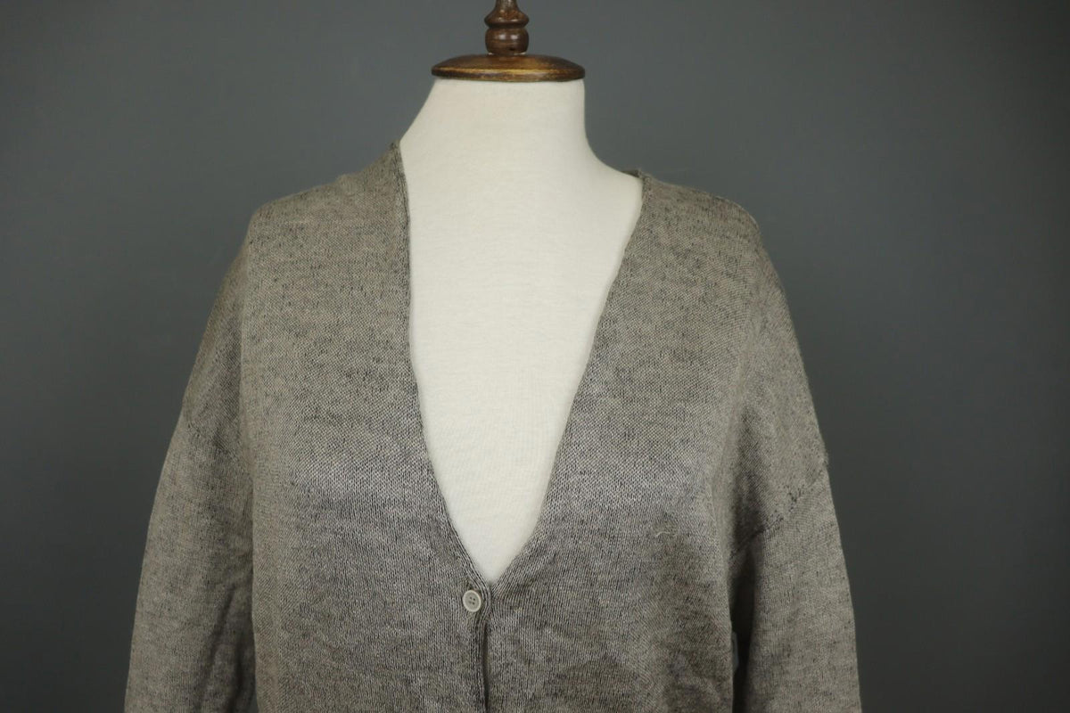 TRANSIT PAR SUCH Gray Wool Tight Knit Long Sleeve Button Front Cardigan – Size 2