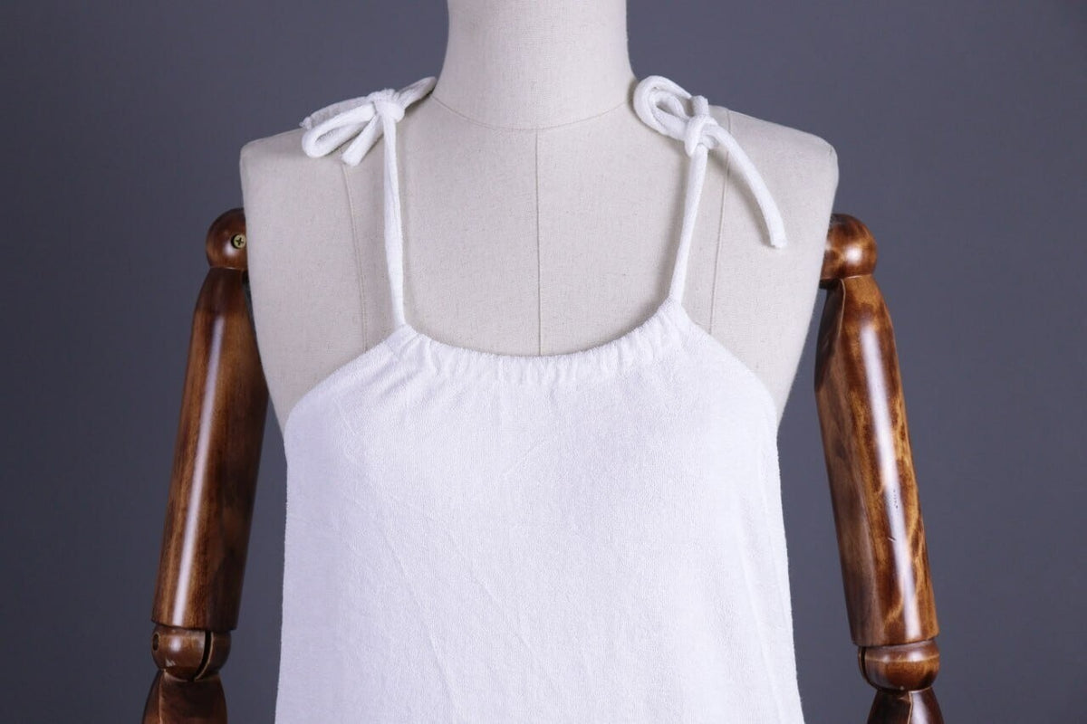 A.P.C White Spaghetti Strap Sundress Mini Dress – Size S