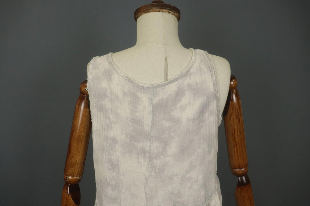 EWA I WALLA White 100% Cotton Lace Front Sleeveless Round Neck Tank Top – Size M