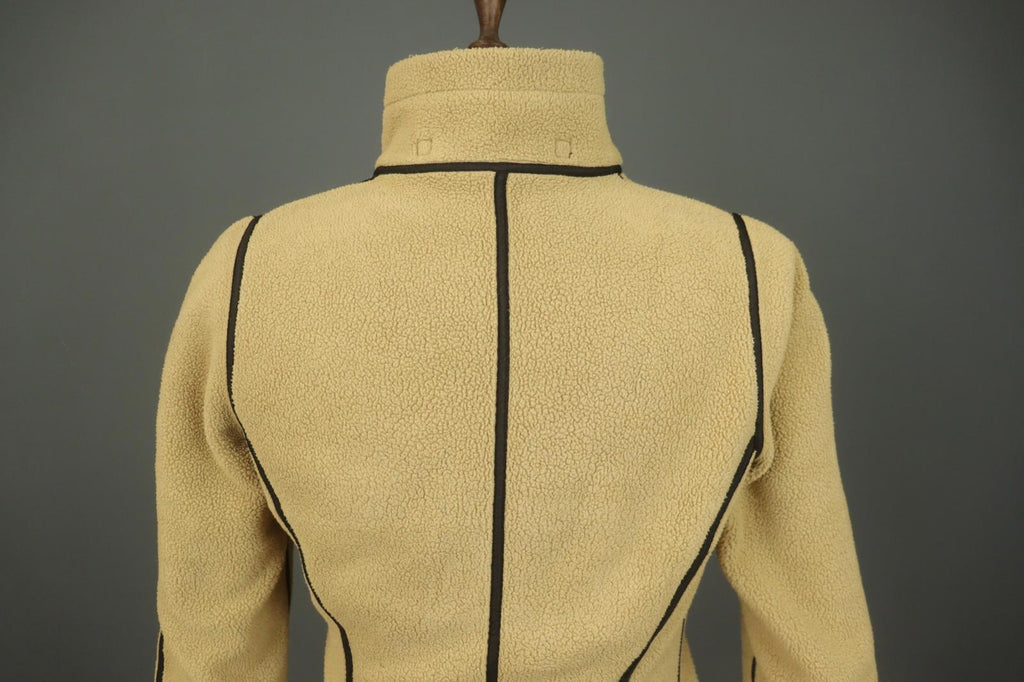 FRAUENSCHUH Tan Long Sleeve Mock Neck Athletic Full Zip Fleece Jacket – Size S