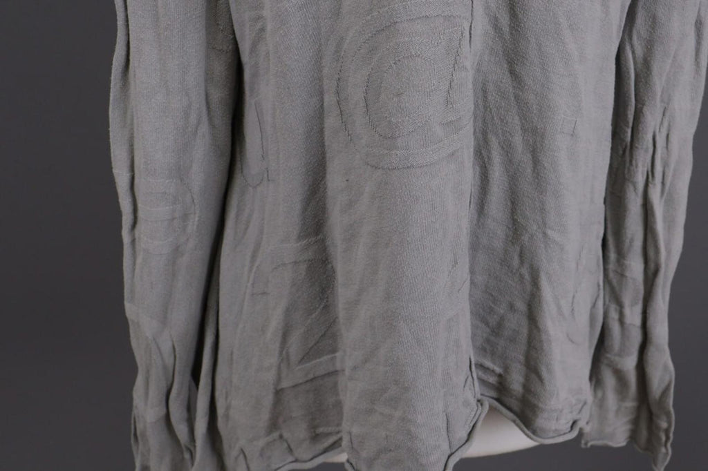 RUNDHOLZ Gray Embroidered Lagenloook Relaxed Cardigan Sweater – Size XL