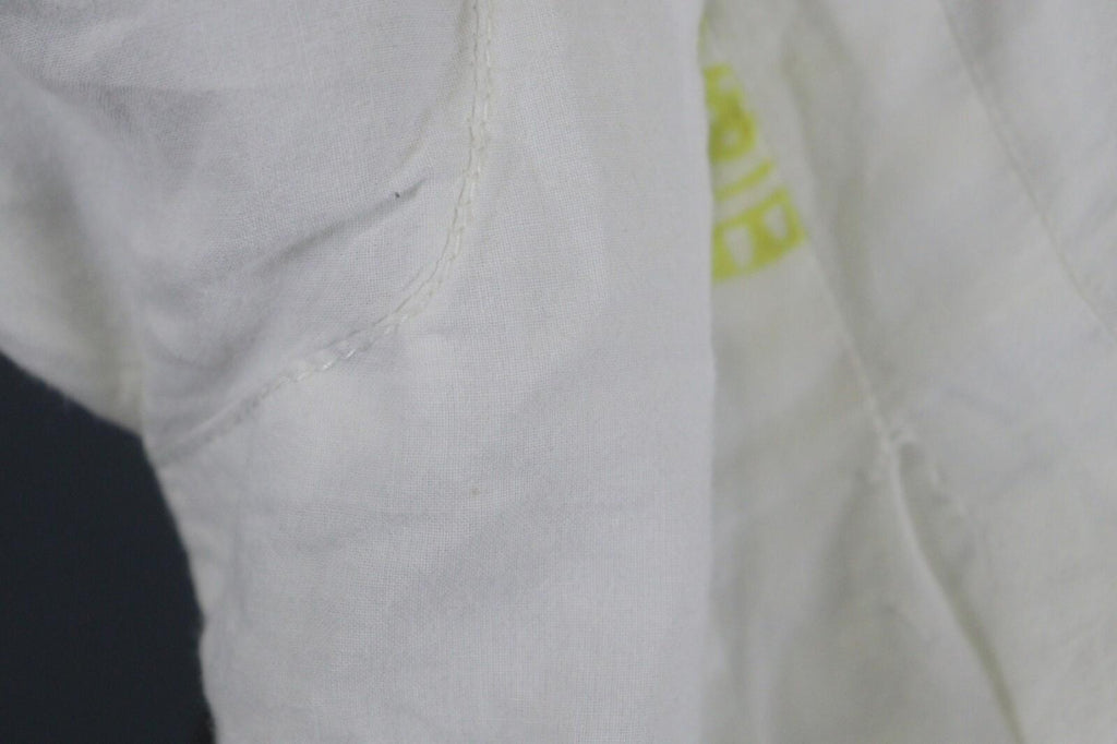 TOAST White Yellow Casual Comfortable 3/4 Sleeve Pleated Top Blouse – Size 12