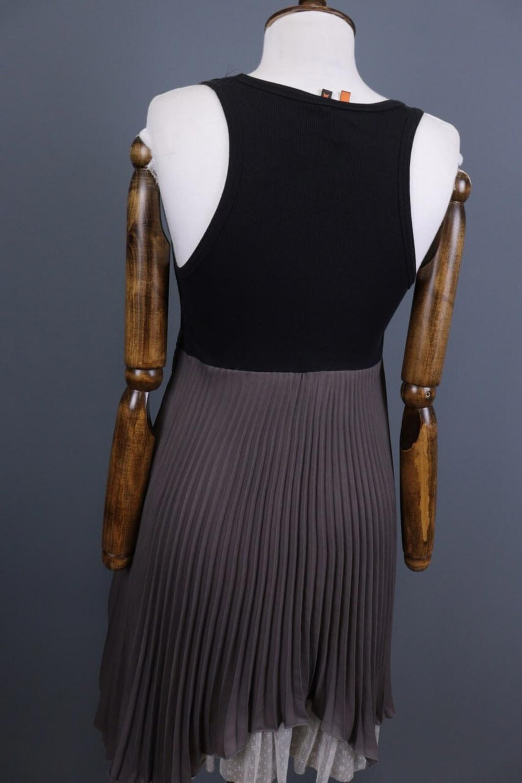 COP COPINE GREEN ROBE Black / Brown Mesh Sleeveless Bodycon Dress – Size 3