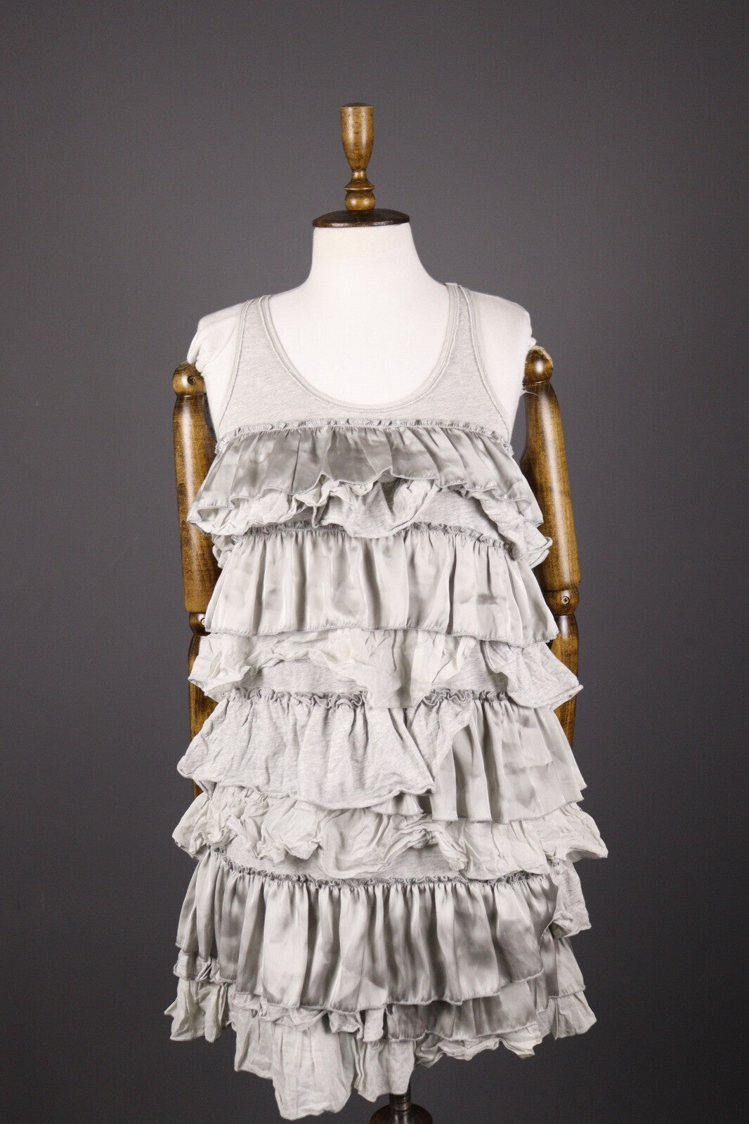 Polo Jeans Company Ralph Lauren Gray Layered Sleeveless Dress – Size XS