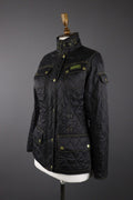 BARBOUR INTERNATIONAL Black Quilted Polyester Jacket – Size UK6 US10 EU36