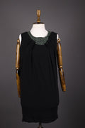 Cop Copine Paris Black Sleeveless Fame Robe Viscose Dress – Size 42