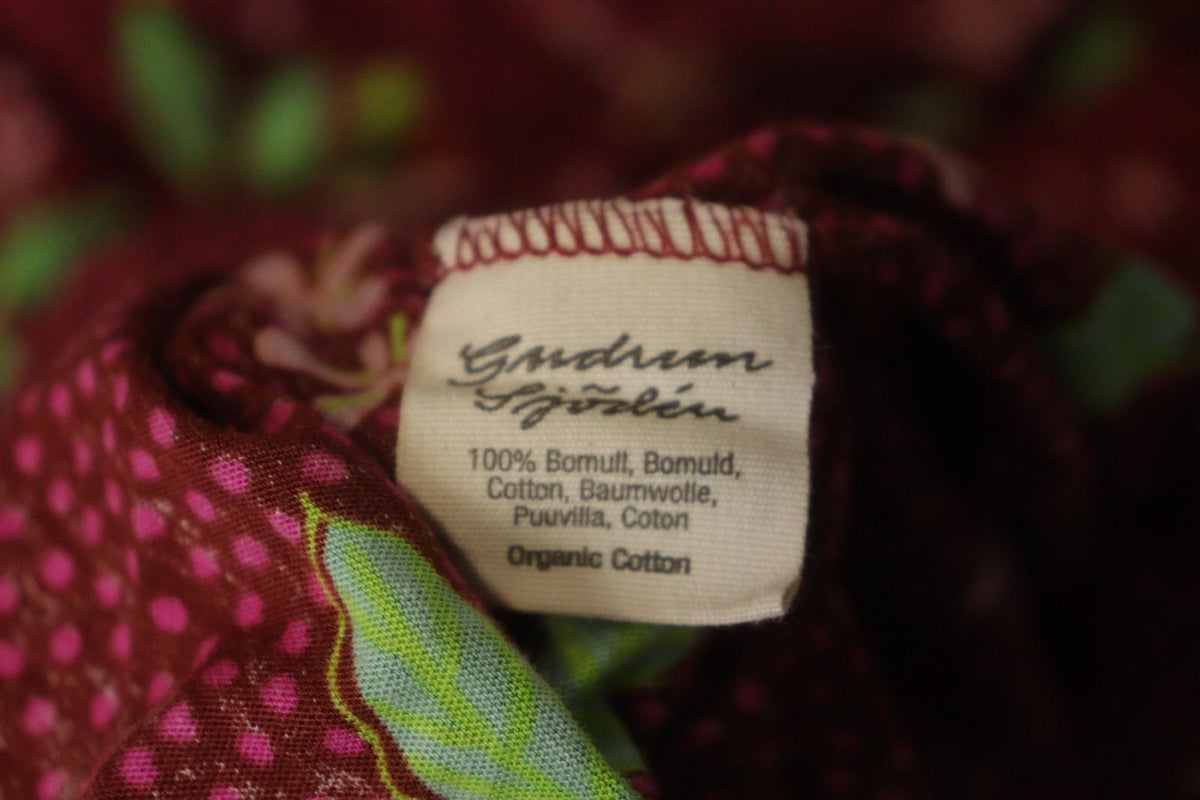 GUDRUN SJODEN Multicolor Floral Cotton Sleeveless Round Neck Tank Dress – Size M