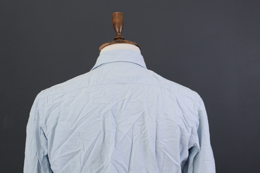 La Martina Buenos Aires Blue Solid Long Sleeve Dress Shirt – Size XL 43