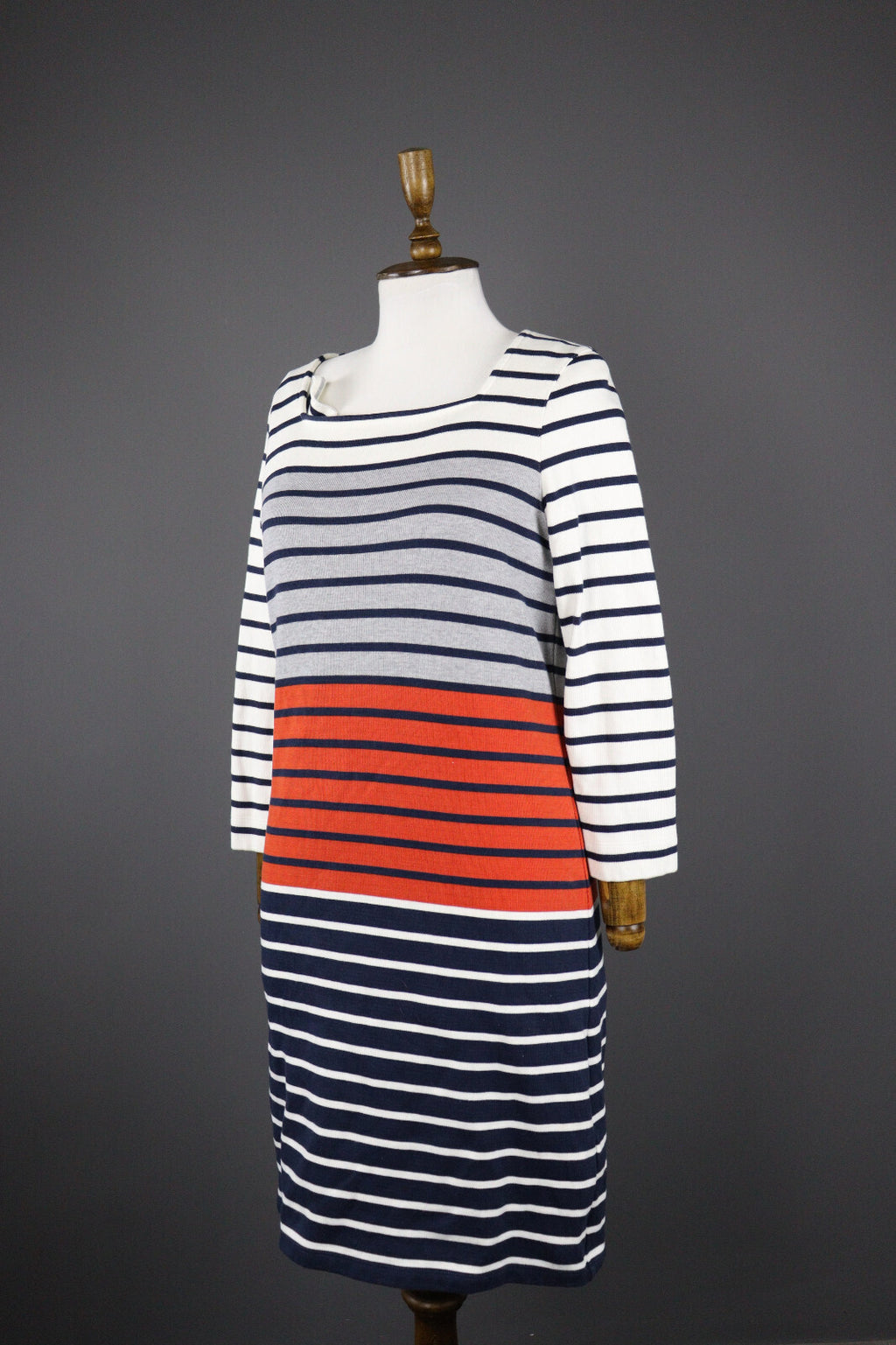 Barbour Multicour Beacon Brand Striped Pembrey Sweater Dress EU 40 UK 14 US 10