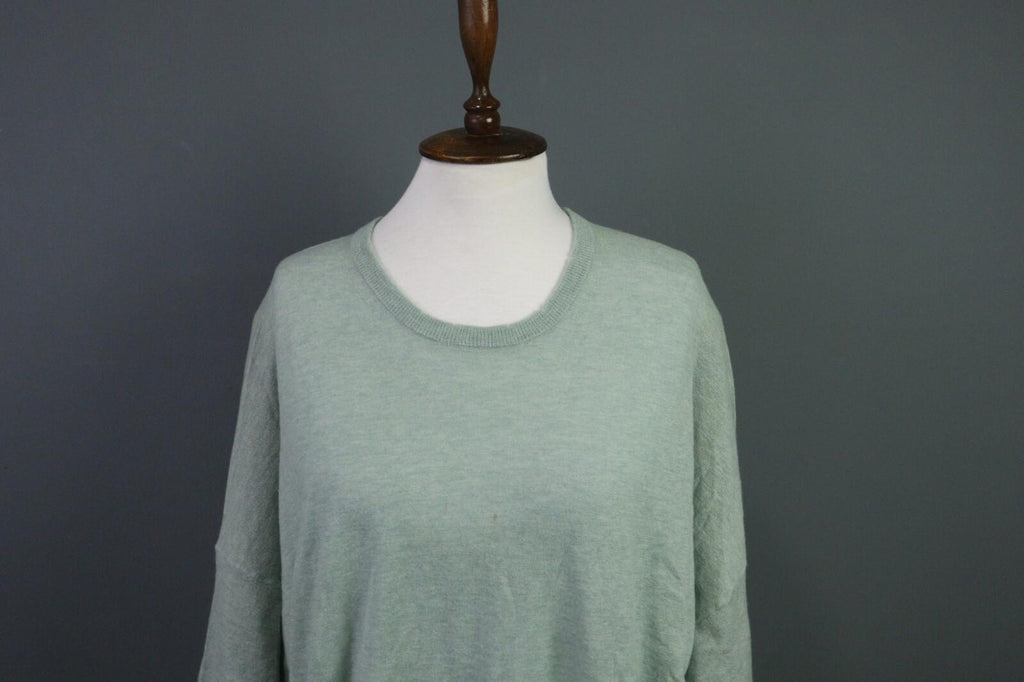 ZADIG & VOLTAIRE Green 100% Cashmere Bell Sleeve Top Blouse Shirt – Size S
