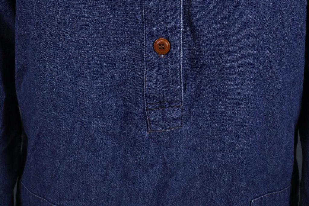 RAQUEL ALLEGRA Blue Lightweight Pockets Button Front Shirt Dress – Size 2