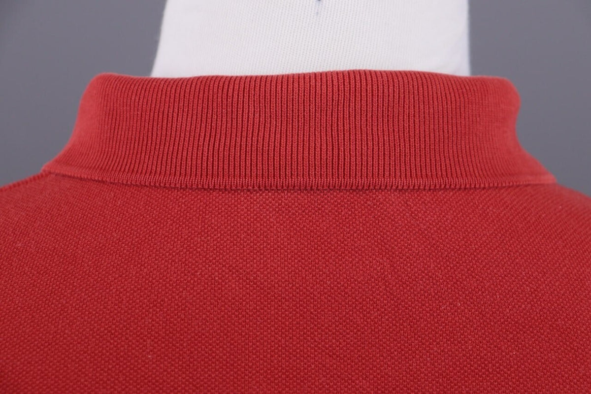 Lacoste Red Summer Men Short Sleeve Polo Shirt – Size 7 XXL