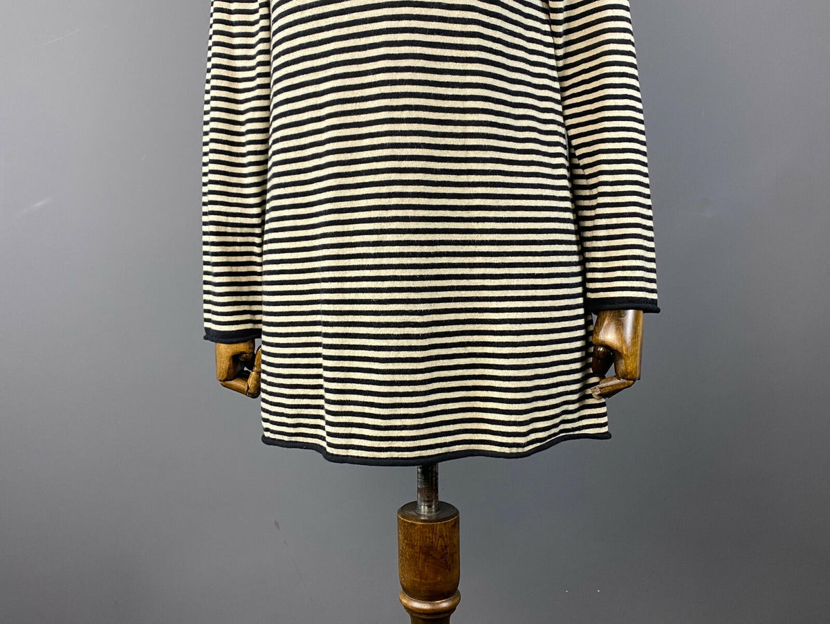 GUDRUN SJODEN Striped Wool Long Sleeve Top Tunic – Size S