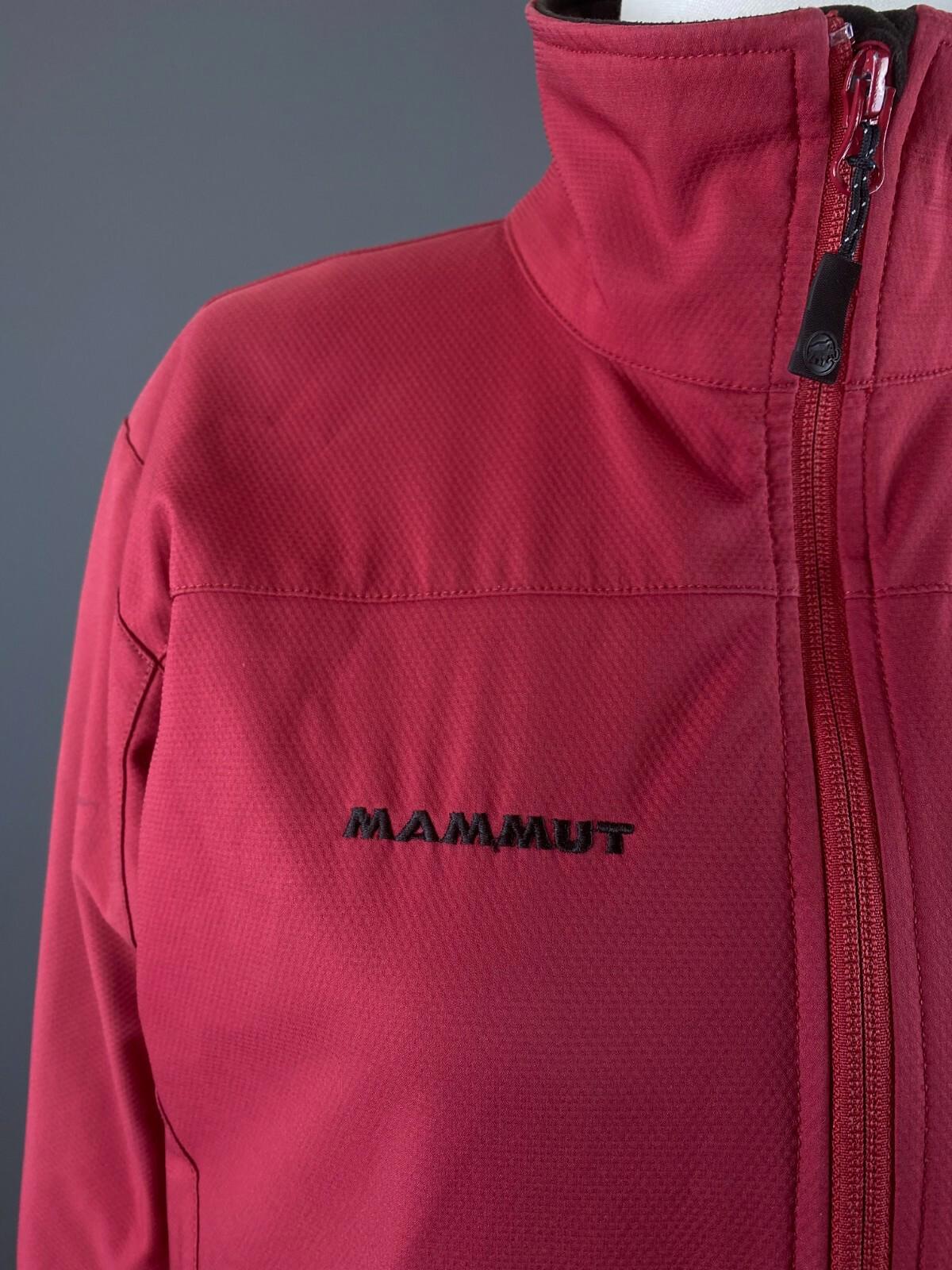 MAMMUT SOFT TECH Red Full Zip High Neck Soft Shell Jacket – Size L