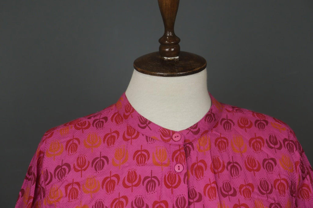 GUDRUN SJÖDEN Multicolor Floral Front Pocket Long Sleeve Button Front Shirt M/L