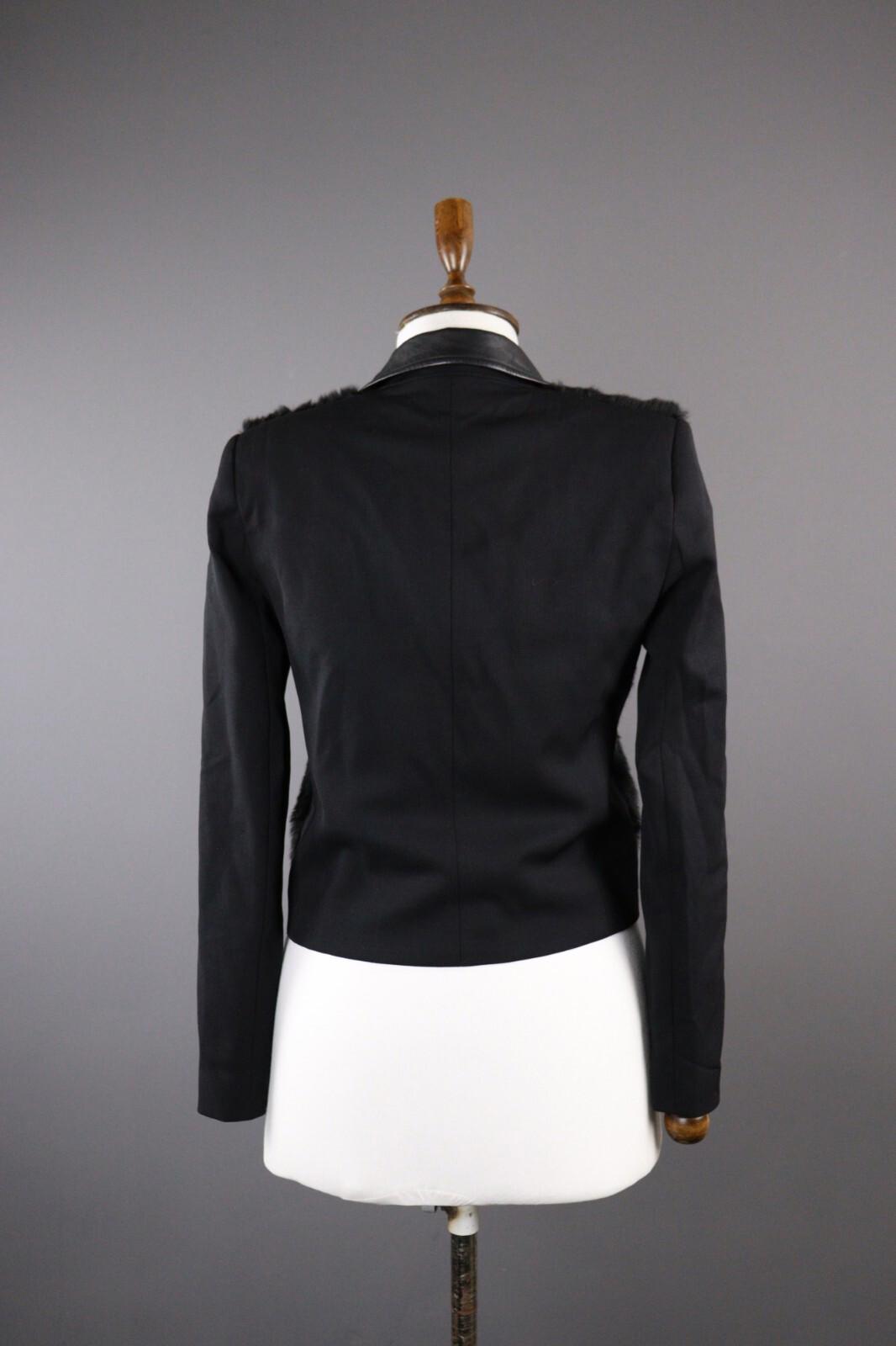 THE KOOPLES Black Wool Cape Jacket Blazer – Size 38 – Used