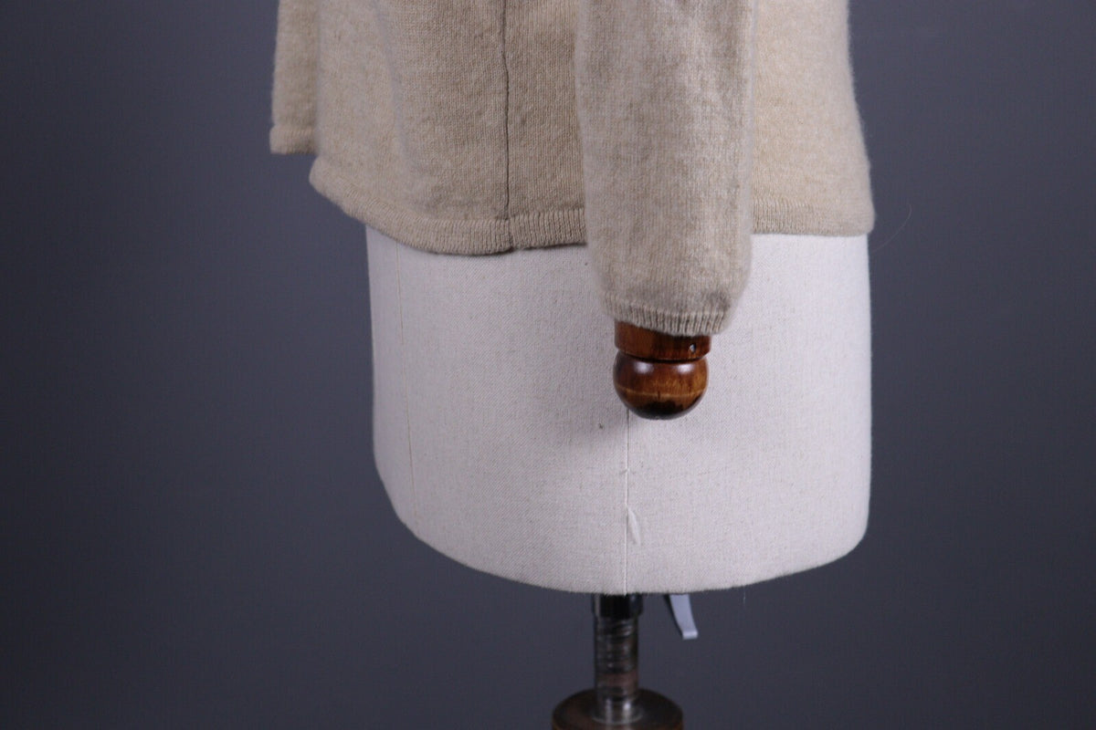 J. Crew Beige Knit 100% Italian Cashmere Soft Sweater – Size XXS