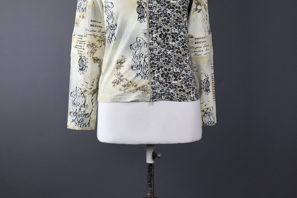 Elisa Cavaletti Floral Designer Activewear Track Jacket – Size XL / 4