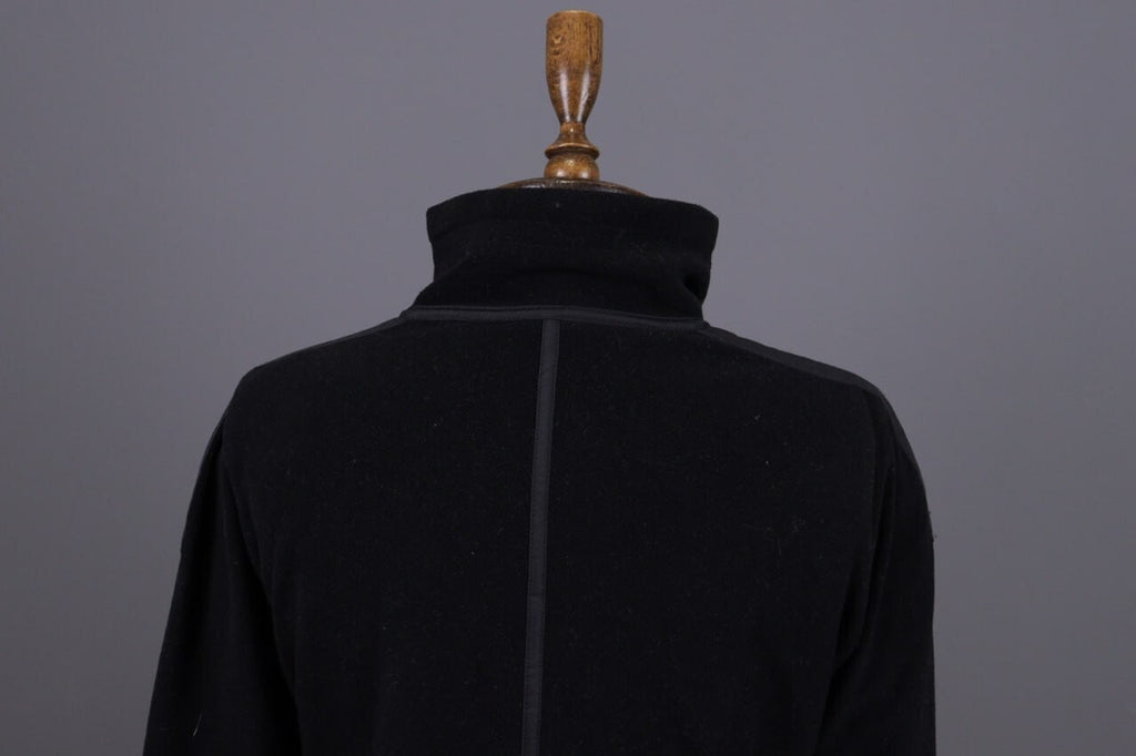 Frauenschuh Balck High Neck Pockets Full Zip Fleece Jacket – Size L