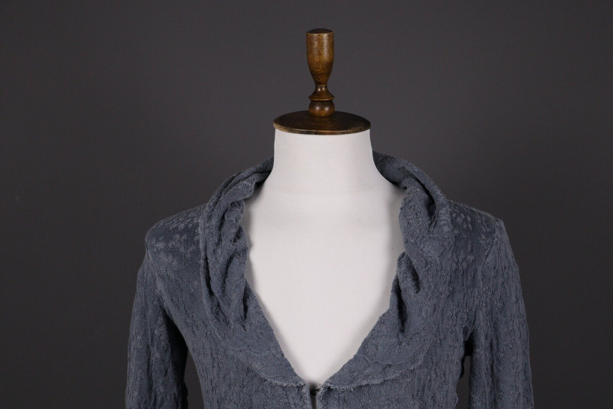 Transit Par Such 530 Gray Long Sleeve Linen Blend Dress – Size 5