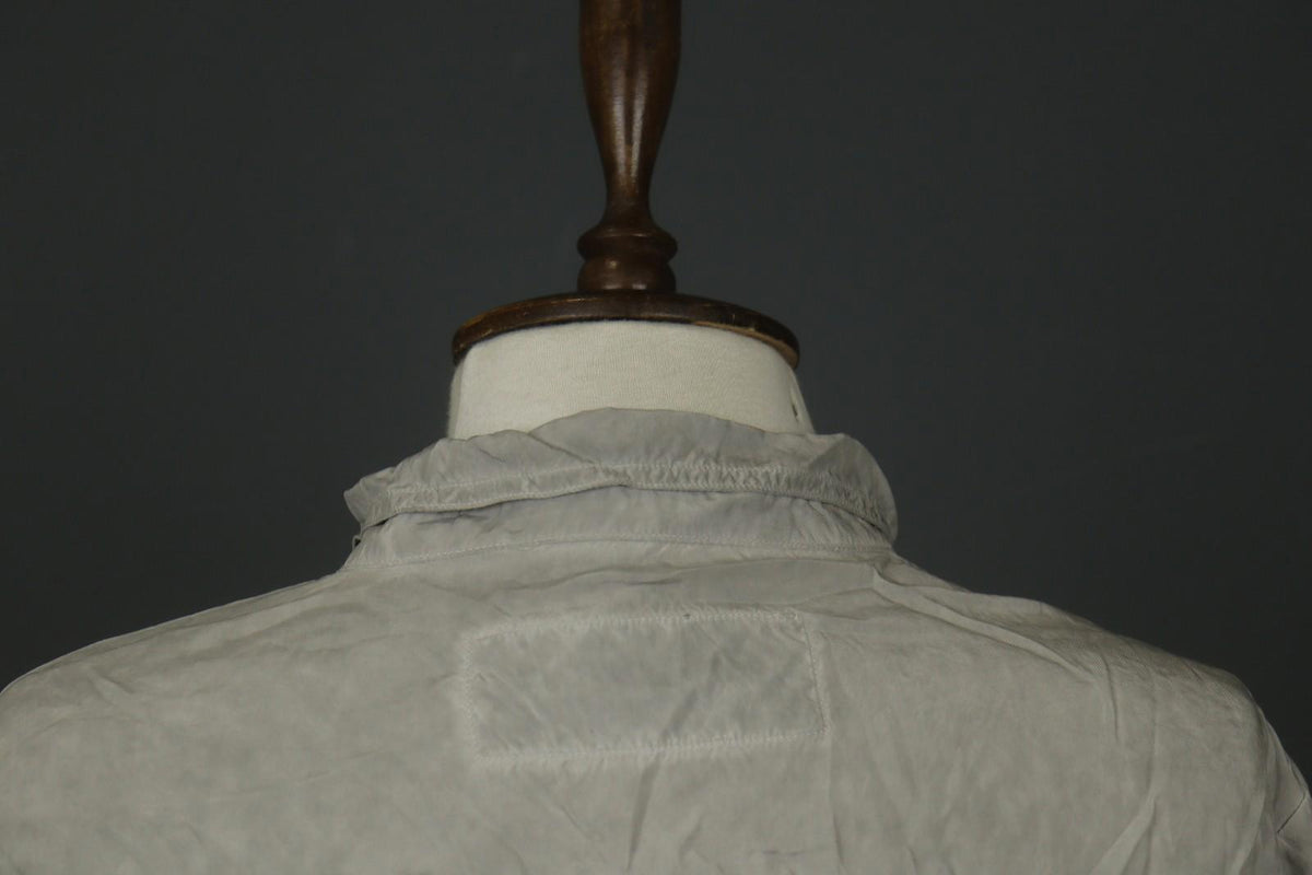 RUNDHOLZ DIP Gray 100% Cupro Long Sleeve Collared Casual Button-Up Shirt – Size S
