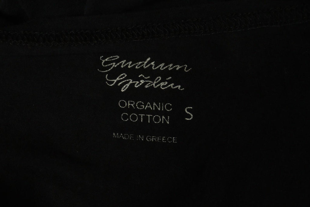 GUDRUN SJODEN Black Cotton Round Neck Sleeveless Pullover Tank Dress – Size S