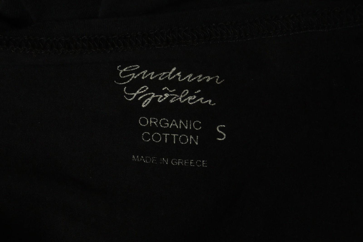 GUDRUN SJODEN Black Cotton Round Neck Sleeveless Pullover Tank Dress – Size S