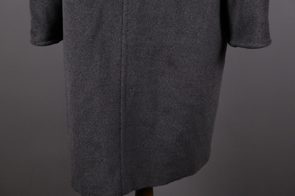 MAX MARA Gray Wool Double Breasted Relaxed Overcoat – Size US 10