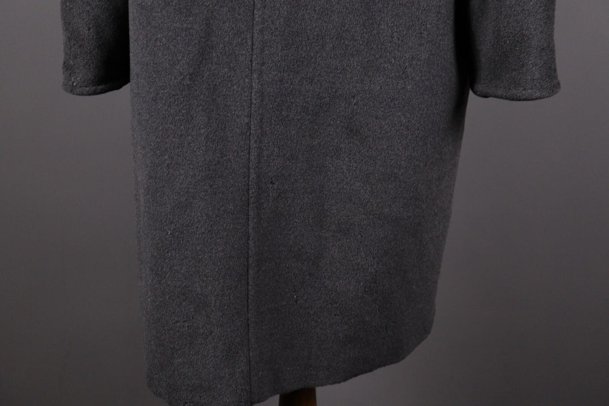 MAX MARA Gray Wool Double Breasted Relaxed Overcoat – Size US 10