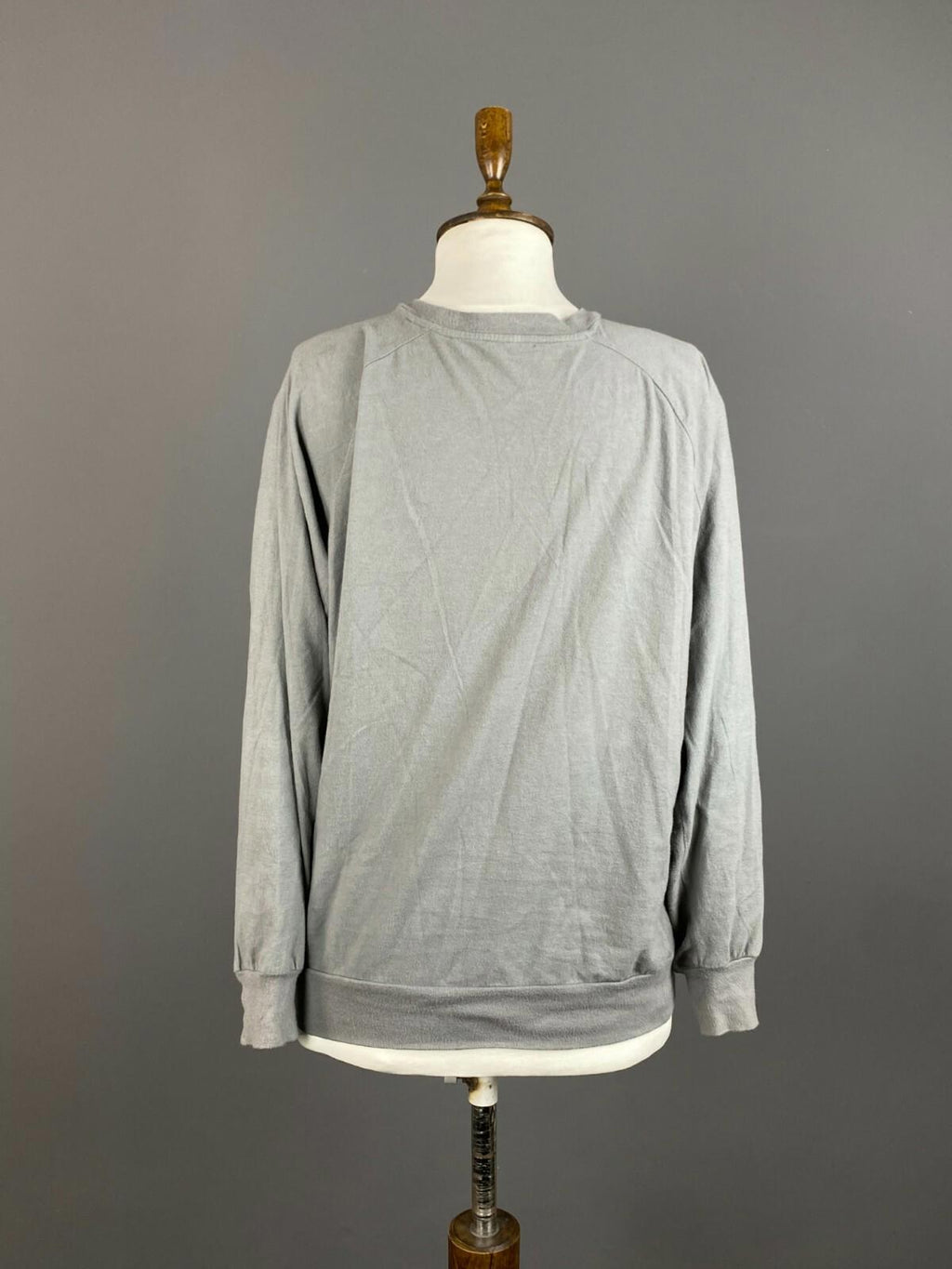 6397 Gray Cotton Long Sleeve Sweater – Women's S