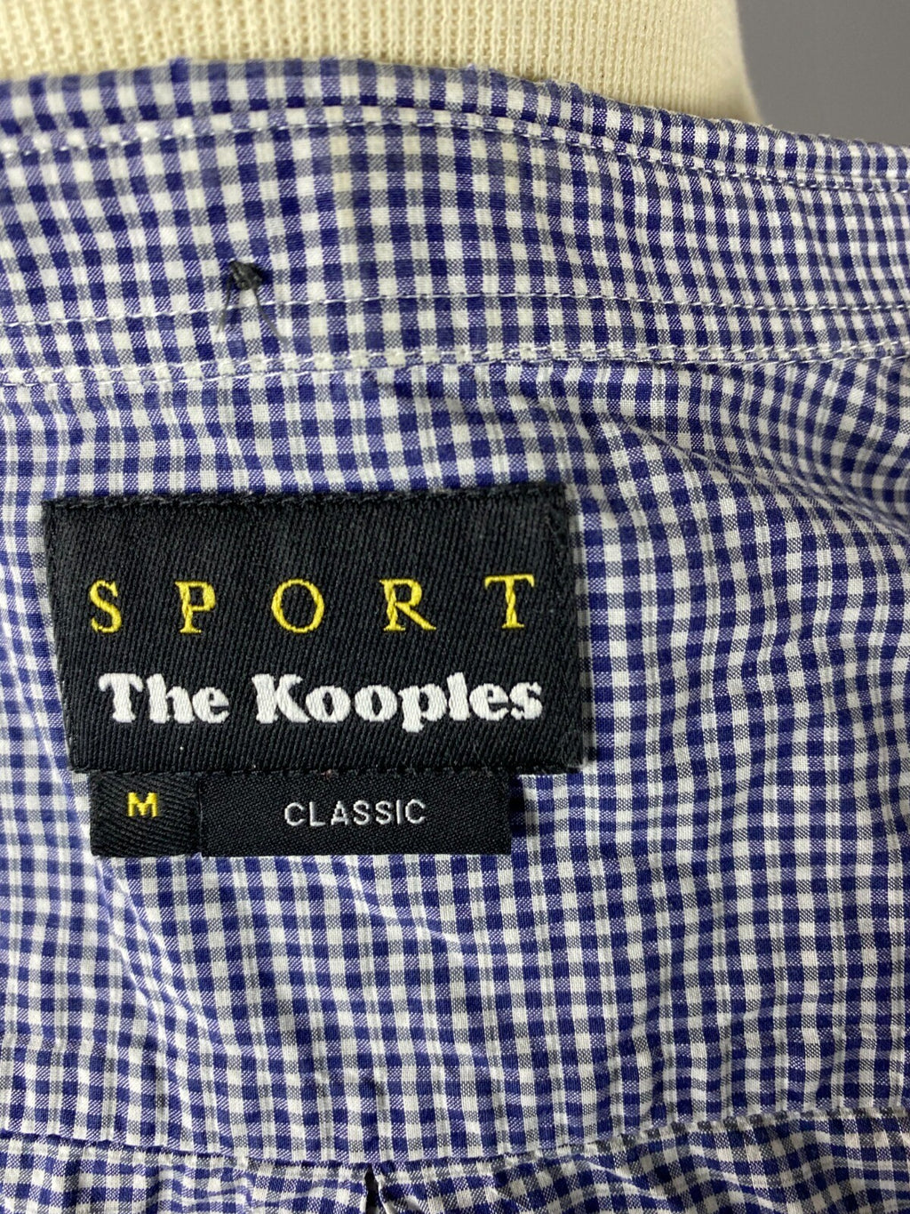 The Kooples Sport Check Blue Summer Long Sleeve Button Down Shirt – Size M