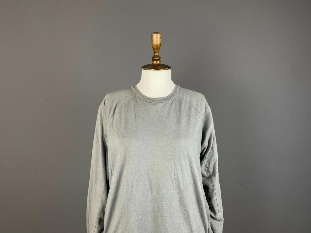 6397 Gray Cotton Long Sleeve Sweater – Women's S