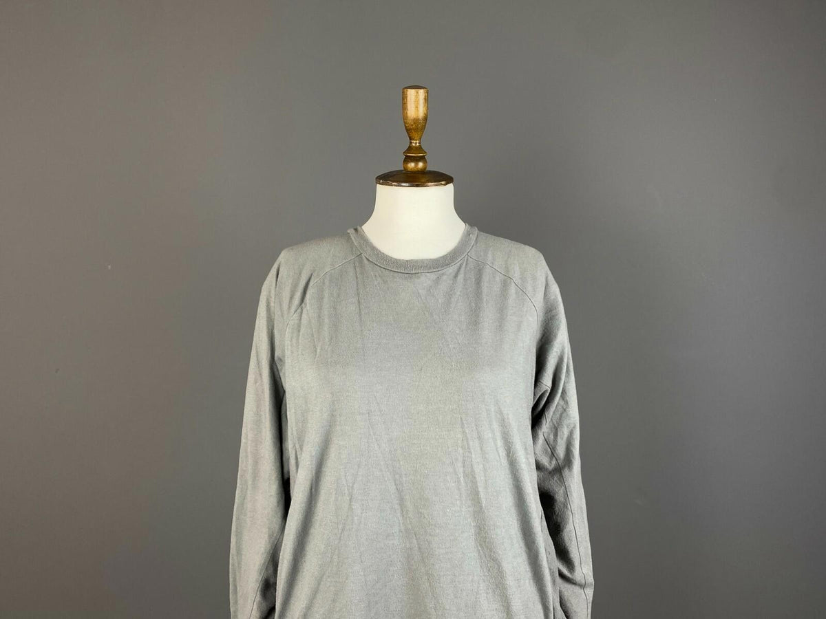 6397 Gray Cotton Long Sleeve Sweater – Women's S