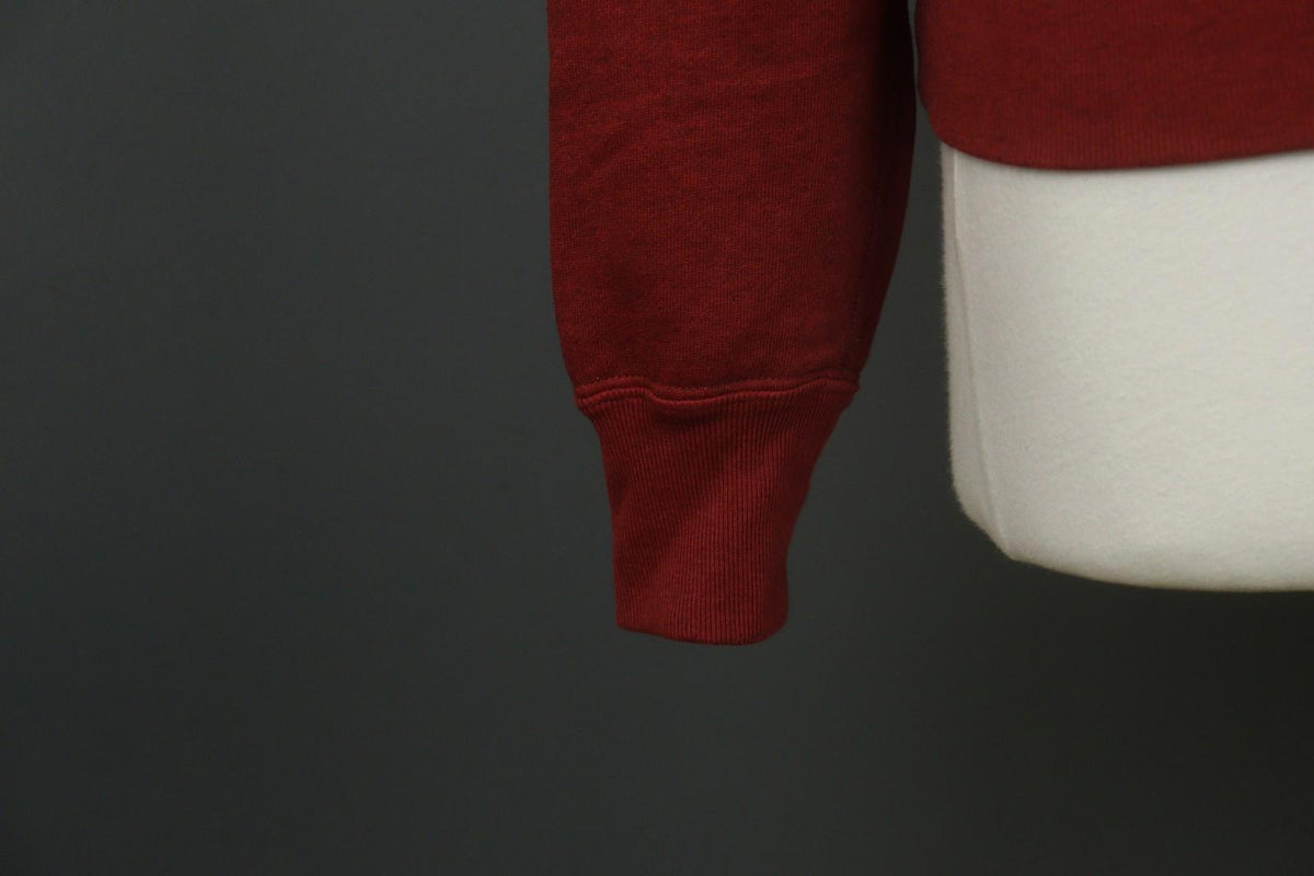 ISABEL MARANT ÉTOILE Burgundy Fleece Lined Crew Neck Pullover Sweatshirt – Size 38
