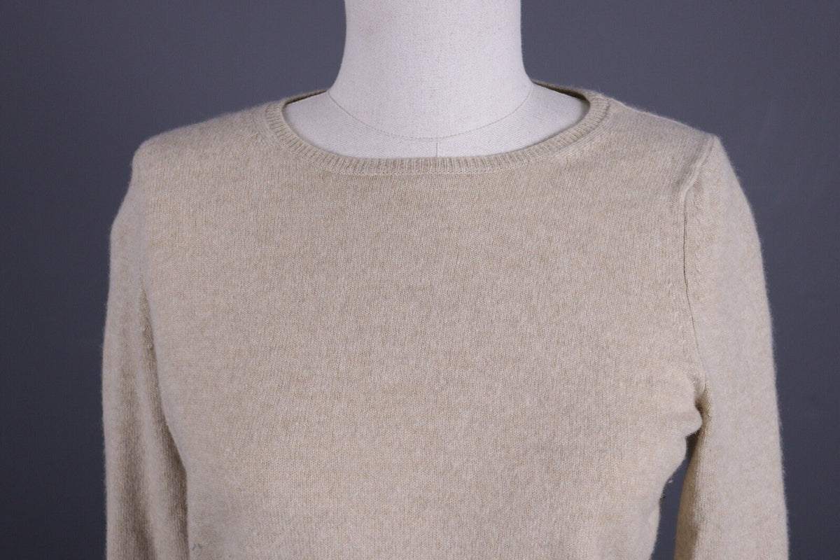 J. Crew Beige Knit 100% Italian Cashmere Soft Sweater – Size XXS