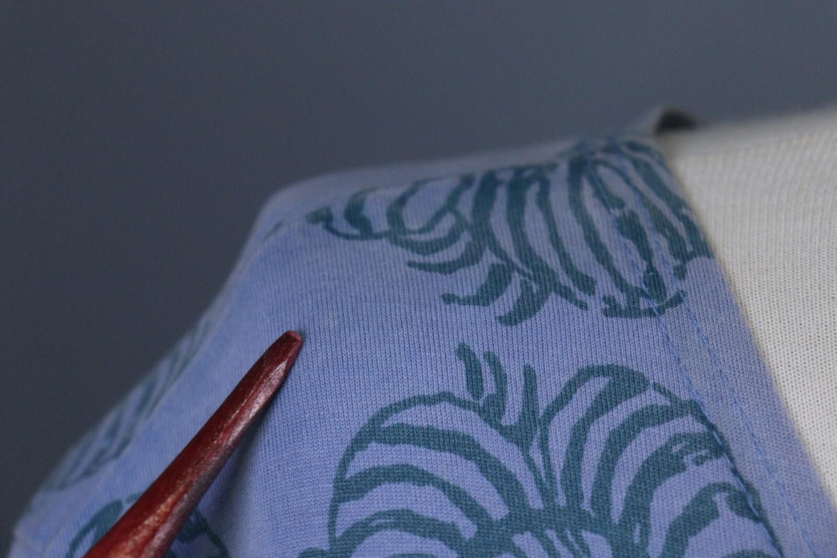 MARIMEKKO Blue Geometric Pattern Long Sleeve Long Maxi Dress – Size XL