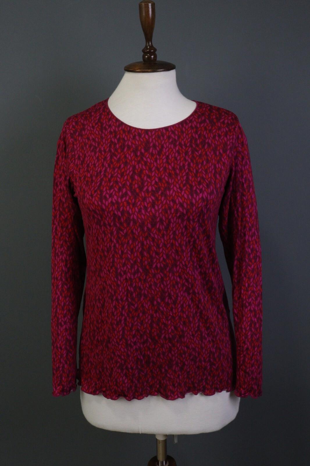 GUDRUN SJODEN Multicolor Floral Long Sleeve Blouse Top Shirt – Size S