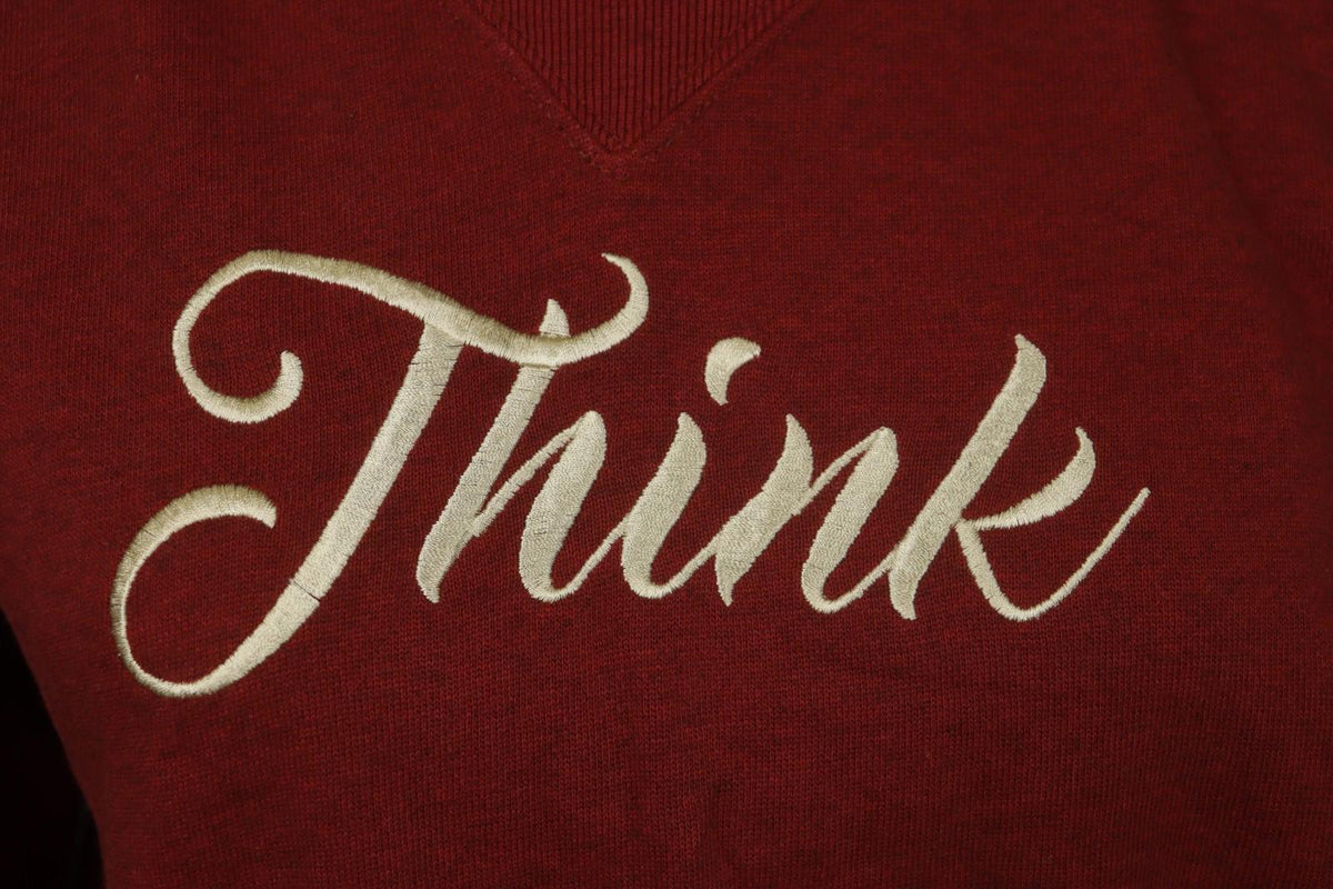 ISABEL MARANT ÉTOILE Burgundy Fleece Lined Crew Neck Pullover Sweatshirt – Size 38