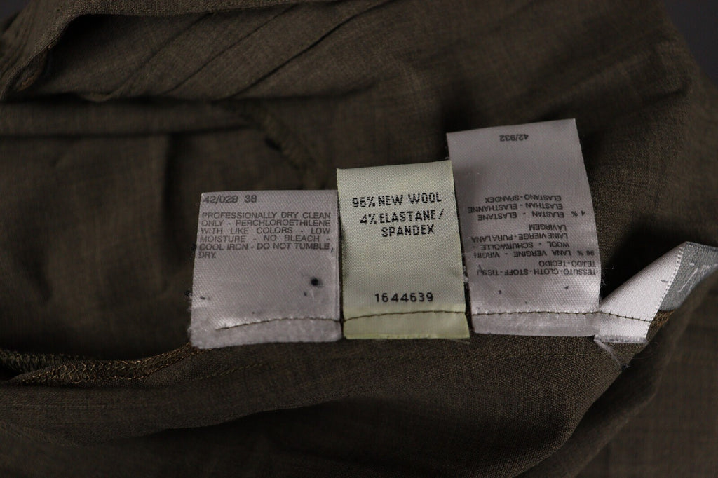 Max Mara Wool Plus Lycra Brown Zip Lightweight Jacket – Size USA 4 GB 8