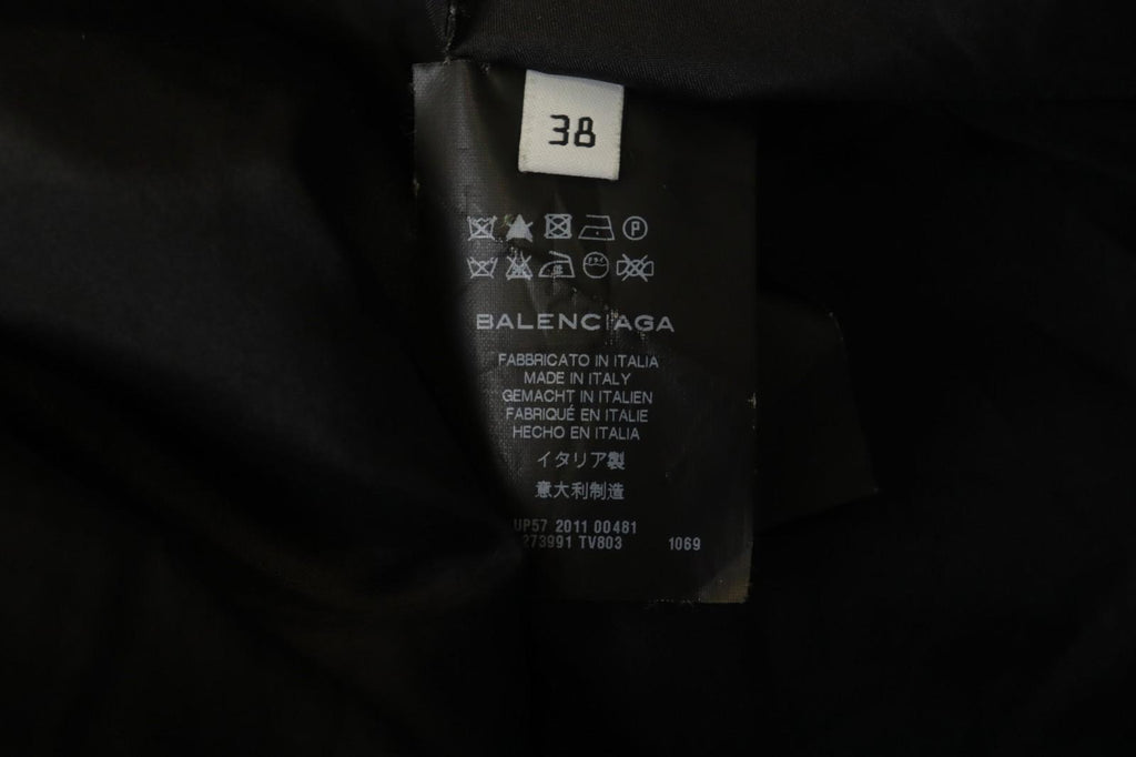 Balenciaga Black Wool Double Breasted Peak Lapel Formal Blazer Jacket – Size 38