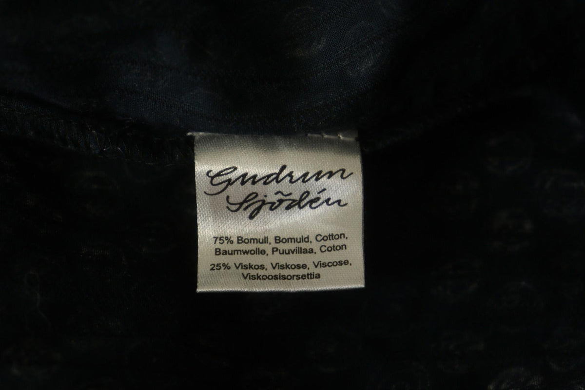 GUDRUN SJODEN Multi Polka Dot Cotton Square Neck Button Front Shirt Dress – Size L