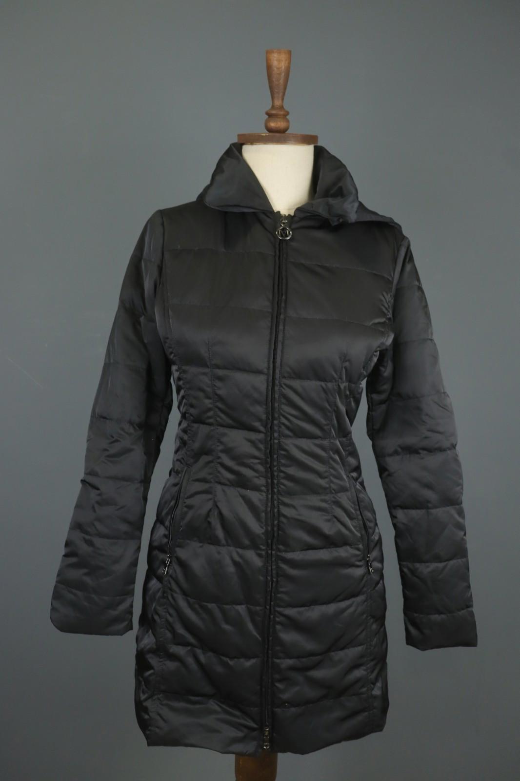 MARELLA Sport Warm Me Up Black Hooded Long Sleeve Full Zip Puffer Jacket – Size 36