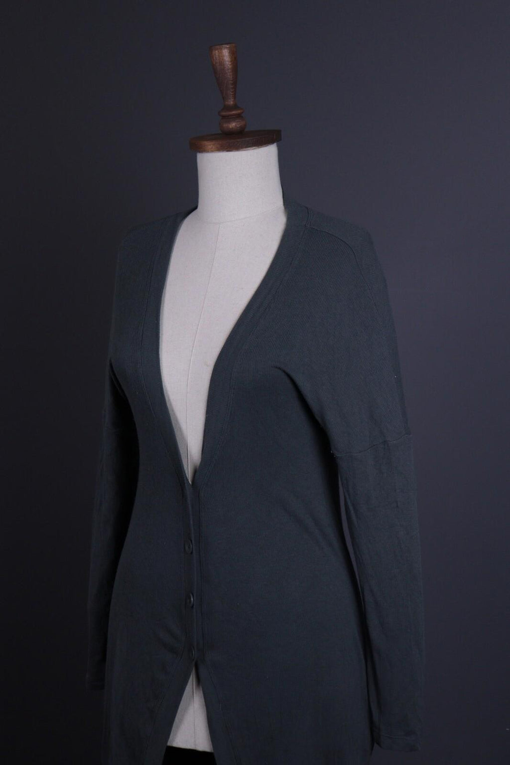TRANSIT PAR SUCH 334 Gray Knit Long Cardigan Sweater – Size 3 Large