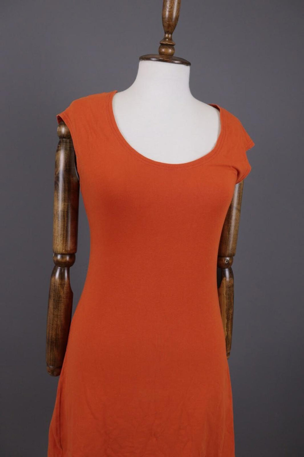 GUDRUN SJODEN Orange Summer A-Lien Tunic Dress – Size S