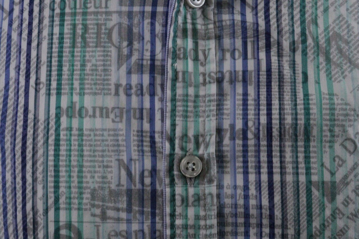 Desigual Barcelona Multicolor Striped Long Sleeve Button Down Shirt – Size L