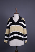 ST. JOHN SPORT BY MARIE GRAY Multicolor Striped Wool Knit Sweater – Size L